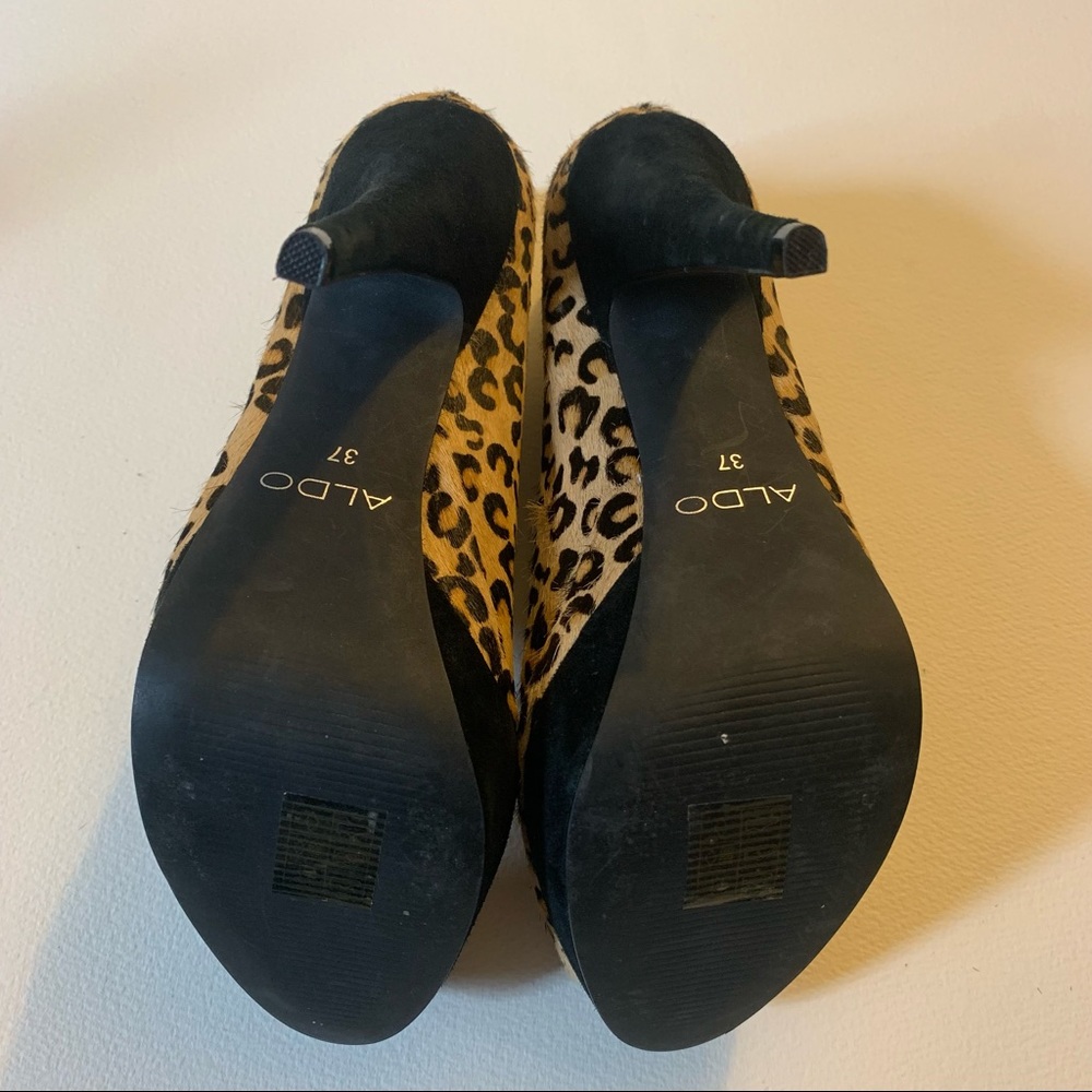 Aldo Leopard Textured Booties - Size 6.5 - Picture 5 of 8